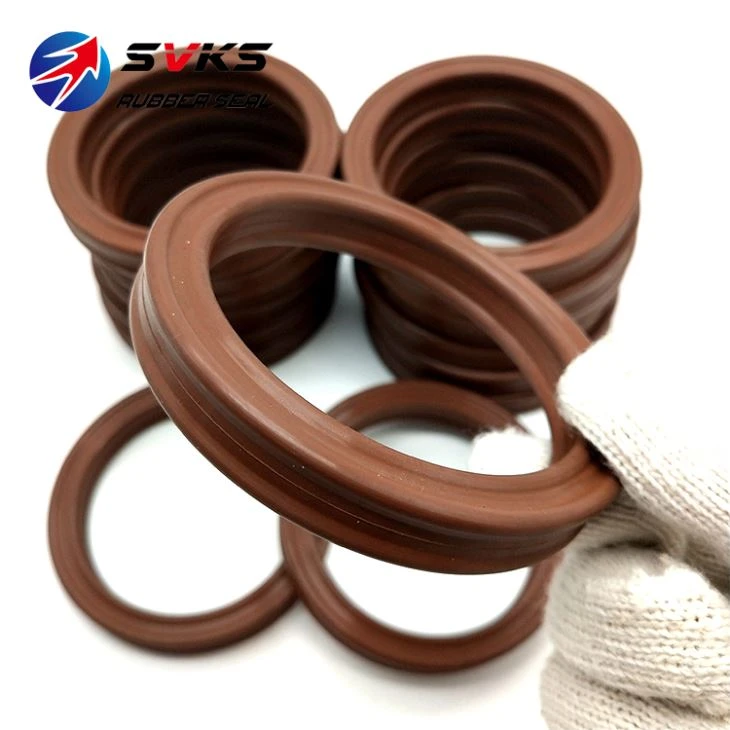 FKM Black Heat Resistant Quad Ring For Diesel Fuels Rubber X Ring Seals